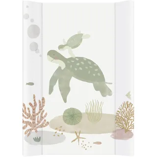 Rotho Babydesign Wickelauflage Keil (50 x 70 cm) - wickelauflage - wickeltischauflage - abwaschbar - wickelmatte - wasserdicht - Motiv Sea Life