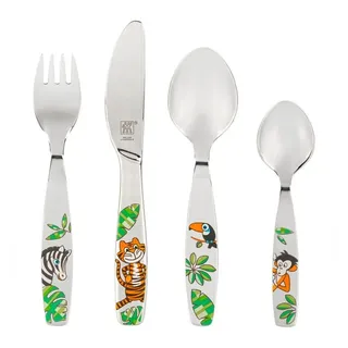 Zwilling Kinderbesteck Jungle Edelstahl 4teilig