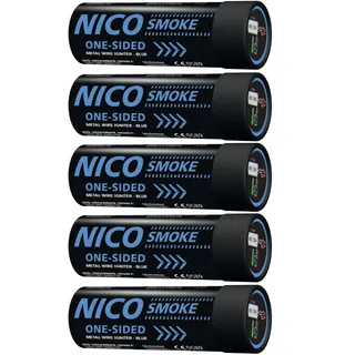 NICO 8103 Smoke Tube Rauchfackeln Rauchgenerator Raucherzeuger Rauchtopf 80Sek. blau 5er Pack