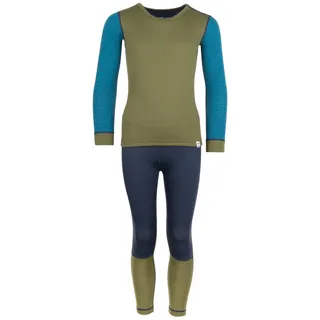 TROLLKIDS Kids Merino Baselayer Set II 116, Pine Green - 116