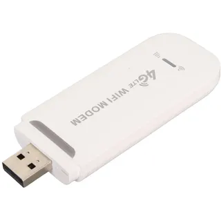 4G LTE Router, Tragbares WLAN mit SIM Karten Steckplatz Mobiler WLAN Router USB surfstick, bis zu 150Mbit/s Download/ 50Mbit/s Upload Verbindung mit bis zu 10 Geräten (Weiß)