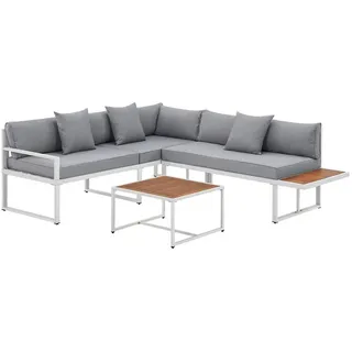 Juskys  St. Tropez Lounge-Set Weiß