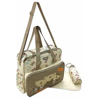 GMMH 3 tlg Baby Farbe beige Wickeltasche Pflegetasche Windeltasche Babytasche Reise Farbauswahl