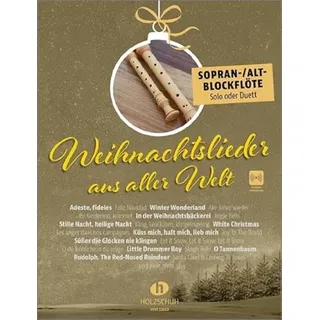 Editionen Halbig Weihnachtslieder aus aller Welt - Sopran-/Altblockflöte