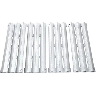 tuning-art GA20 Gasgrill Brennerabdeckung Edelstahl kompatibel mit Napoleon LEX485 | LEX605 | LEX730 | Brennerschutz | Passgenau, Farbe:4er Set Matt Bulle