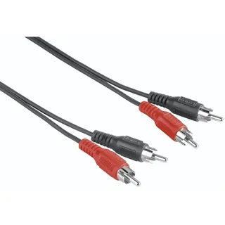 Hama 00205087 Audio-Kabel 5 m 2 x RCA Schwarz