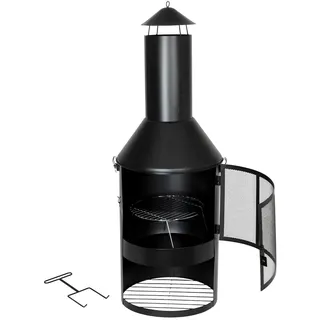 Buri Garten- und Terrassenkamin Gartengrill Gartenkamin Feuerstelle Grill Grillrost