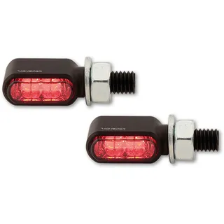 Highsider LED Rück-, Bremslicht, Blinker Little BRONX, schwarz,