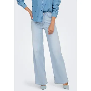 Only ONLMADISON BLUSH HW Wide DNM CRO495 NOOS Turquoise/Light Blue Bleached Denim XL(42)/30