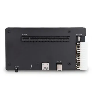 Topiky Externe Grafikkartendock, EGPU -Gehäuse für Thunderbolt 4, Graphics Card Dock EGPU -Gehäuse USB4.0 ATX 24Pin PCIe -Schnittstelle, EGPU -Gehäuse, das mit PCIe X4 Thunderbolt 3/4