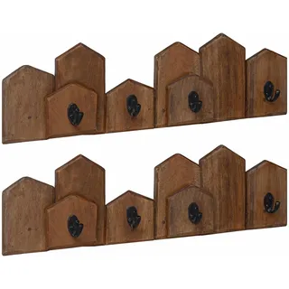 vidaXL Kleiderbügel Holz Braun 1 St.