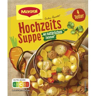 Maggi Guten Appetit, Hochzeits Suppe, 57g Beutel, ergibt 4 Teller, 10er Pack (1 x 57g)