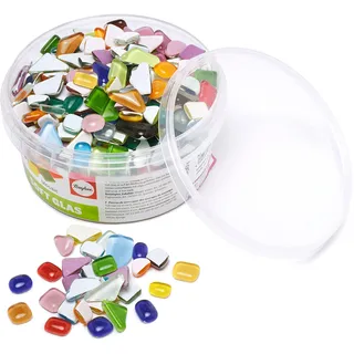 Rayher Mosaiksteine mehrfarbig aus Glas 500 g