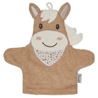 Sterntaler Sterntaler® Waschlappen Sterntaler Waschhandschuhe Pferd Sunny, lichtbeige
