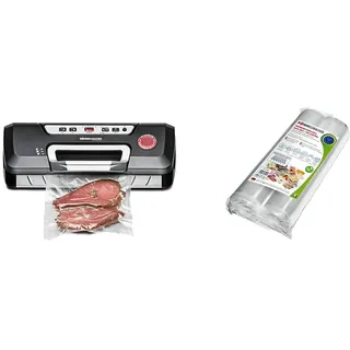 ROMMELSBACHER Vakuumierer VAC 285 - Absaugleistung 9 Liter/Min. & VRS 3060 Profi Folienrollen 30 x 600cm