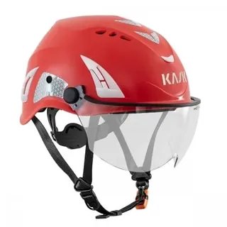 KASK - Schutzhelm - Superplasma HP Visor - Helm mit Visier und Reflexstreifen Weiß