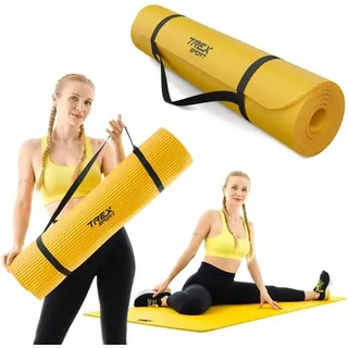 trex sport Fitnessmatte für Yoga & Pilates Trex Sport 190×80 cm Gelb 10 mm gelb 190 CM