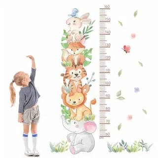 Kinder Messlatte Baby Messlatte Höhe Diagramm Größenmesser Kinder und Baby 3D Cartoon Höhenmesser Kinder Messleiste Wandtattoo Wanddeko Wandbild wandaufkleber für Kindergarten Kinderzimmer 160cm,C