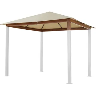 Ersatzdach 3x3 m für Gartenpavillon Forest Premium Plane ca. 220 g/m2 Polyester Champagner