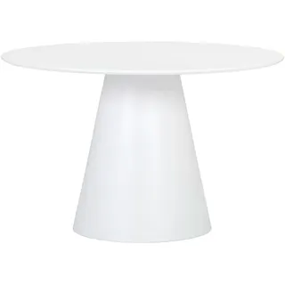 Mid.you Esstisch, Weiß, Holzwerkstoff, rund, rund, 120x76x120 cm, Esszimmer, Tische, Esstische, Esstische rund