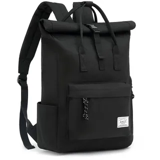 tantomi Laptop Rucksack, Rucksack Laptop Tasche 15,6 Zoll, Rucksack Damen und Herren weit öffenbar, Rolltop Rucksack wasserdicht, Backpack Daypack für Schule, Fahrradfahren, Freizeit und Reise. - Laptop Rucksack