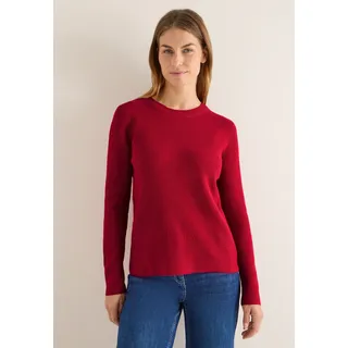 Cecil Pullover mit Strukturdetails, Rot | Gr.: S