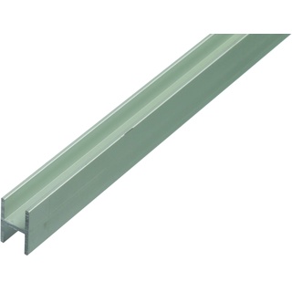 GAH Alberts H-Profil für Spanplatten | Aluminium, silberfarbig eloxiert | 1000 x 30 mm