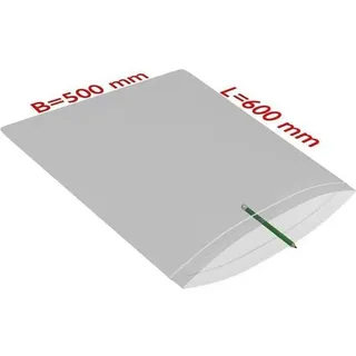 TransPak PE-Druckverschlussbeutel, 500x600mm, 90μ, transparent, geeignet für Lebensmittel,