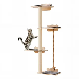 Vevor Katzenregalbaum, Katzenkratzturm Katzenregal Wandkratzbaum Katzenbaum 125cm