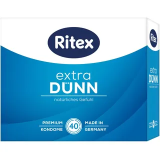 Ritex extra dünn – natürliches Gefühl 40 Stück, 53 mm, transparent