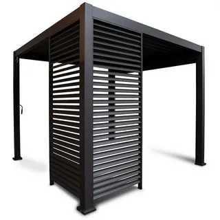 Gardenson Pavillon-Seitenteil, Anthrazit, Metall, 93x238.2x10 cm, Sonnen- & Sichtschutz, Pavillons