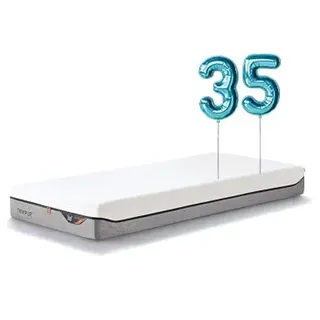 TEMPUR PRO MDV Memory Foam Matratze 90 x 200 cm - Höhe 21 cm, Schaumstoff-Matratze mit Druckenlastung & Bewegungsabsorption, Liegegefühl Fest, Bezug abnehmbar & waschbar