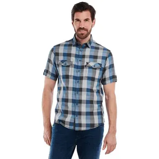 Engbers Kurzarmhemd Kurzarm-Hemd kariert blau S