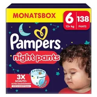Pampers Baby-Dry Night Pants Gr. 6 (15+ kg) 138 St.