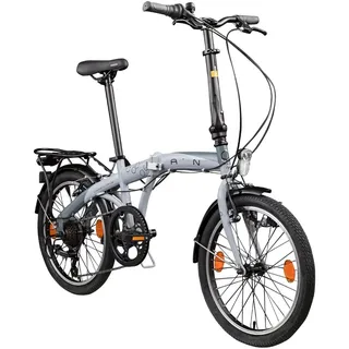Agon Parklane 20 Zoll Klapprad Fahrrad grau - Grau