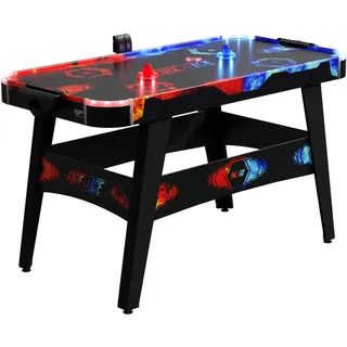 CARROMCO Airhockey Tisch Fire & Ice Hockey Spieltisch LED Lichteffekten - mit belüftetem Spielfeld, beleuchteten Pucks und elektronischem Punktezähler - Gewicht 18 kg, Uni