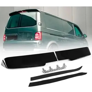 AutoStyle Dachspoiler passgenau | kompatibel mit VW Transporter T5 2003-2010 / T5.1 2010-2015 / T6 2015-2020 / T6.1 2020- (mit 2 Hecktüren) (Glänzend Schwarz)