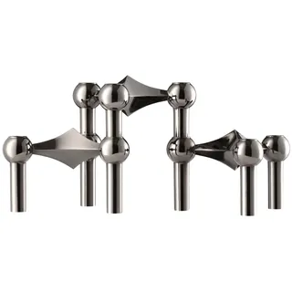 STOFF Nagel Kerzenständer-Set Nagel Schwarz