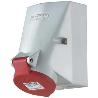 Mennekes CEE-Steckdose 32A 5P 6H 400V IP44 Rot/Weiß