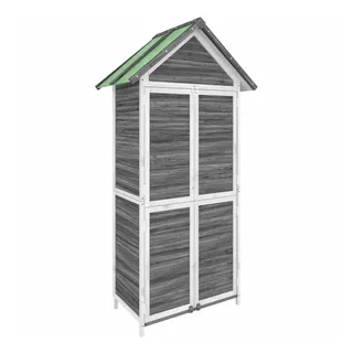 vidaXL Geräteschrank 0,89 x 0,53 m Grau