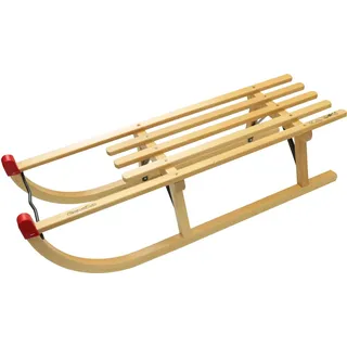Colint Schlitten Rodel Schlitten Holz DAVOS 90 cm Buchenholz Schnee