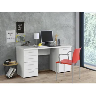 Forte Schreibtisch NET 106 Weiß