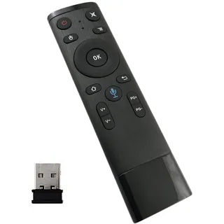 ACAGALA Q5 TV Voice Remote Air Mouse 2.4G Wireless Remote Controller mit Axis Gyroscop Sensor für Smart TV Android Box Laptop Internet Box