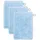Waschhandschuh 15 x 20 cm aquamarine 3 St.