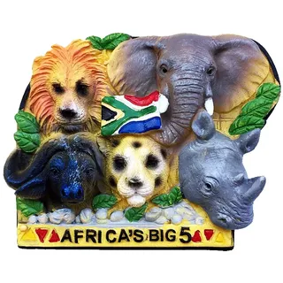 Große Wilde Tiere von Südafrika 3D Kühlschrank Magnet Souvenir Geschenk Sammlung Home Küche Dekoration Magnetische Aufkleber Kühlschrank Magnet