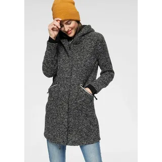 POLARINO Strickmantel, atmungsaktiv und wärmeisolierend. Strickoptik außen, Fleece innen., Gr. 46, anthrazit, , 81165923-46
