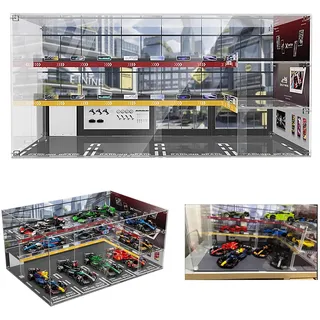 Acryl-Vitrine für Lego Speed Champions F1 10-in-1 Collector's Pack, staubdichte Display-Box für Lego 77242,77243,77244,77245,77246,77247,77248,77249,77250,77251,Size:50*34*24cm (Ohne Modell)