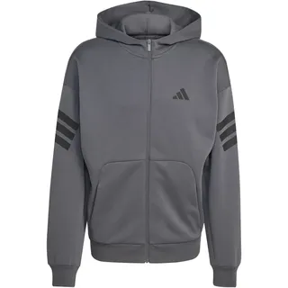adidas Future Icons 3-Streifen, Kapuzenjacke Herren KD5232 - grey six 3XL
