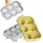 Silikon 6er Eiswürfelform Silikon Eiskugelform Silikonform Eiswürfel rund Ice Ball Maker Grau Grau Gelb