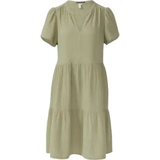 QS Kleid Minikleid Volantkleid Grün 38